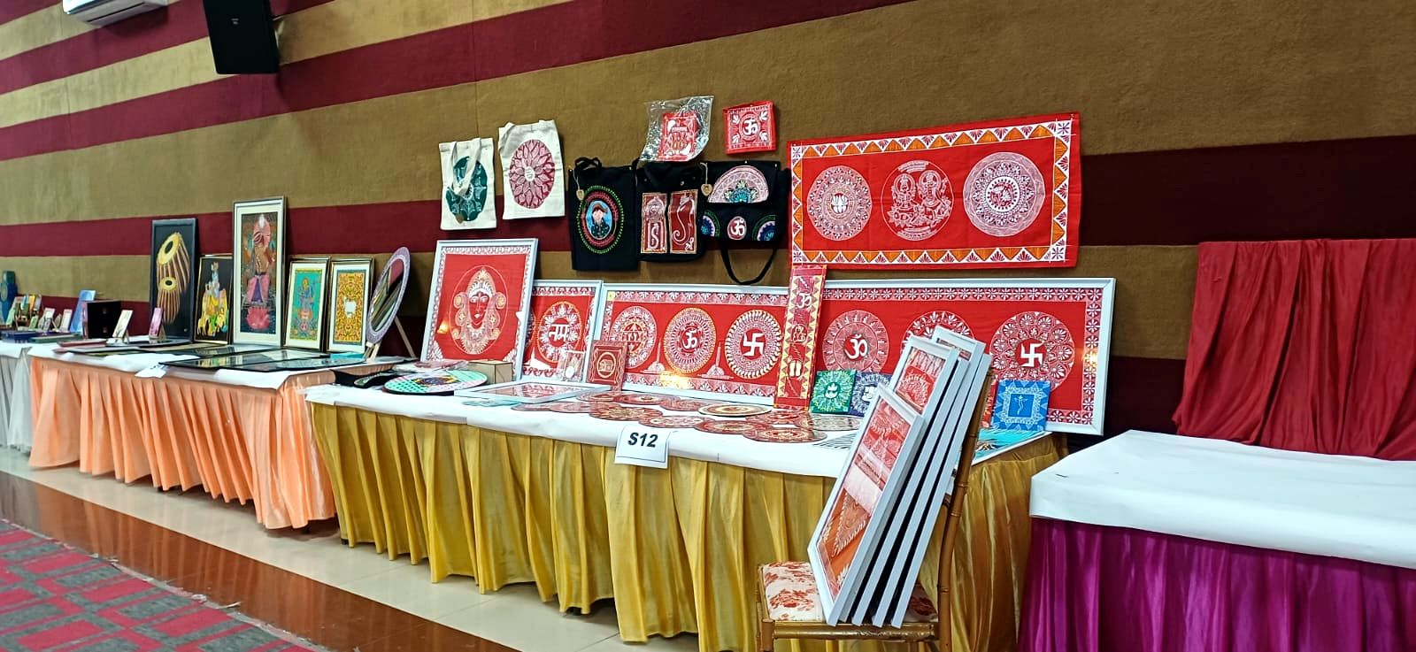 Aipan exhibition display, Uttarakhand
