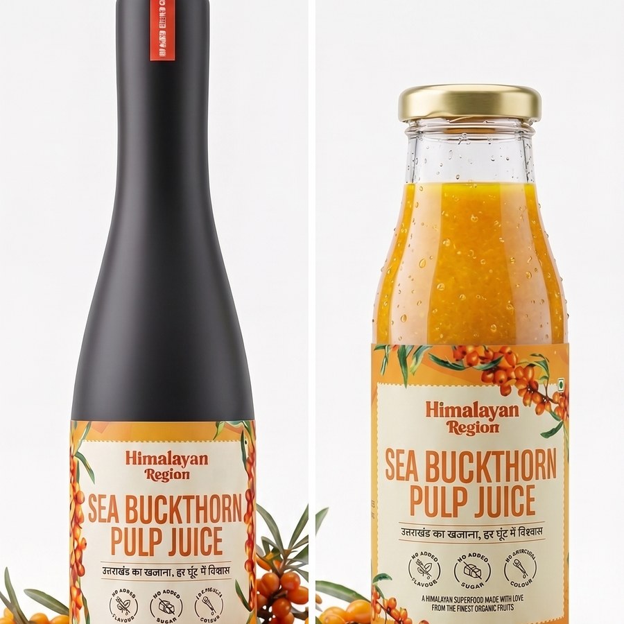 Premium Himalayan Sea Buckthorn juice — 100% Organic wholesale from Uttarakhand
